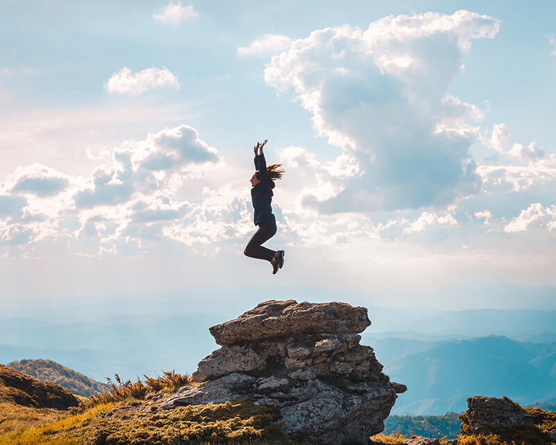 girl jumping