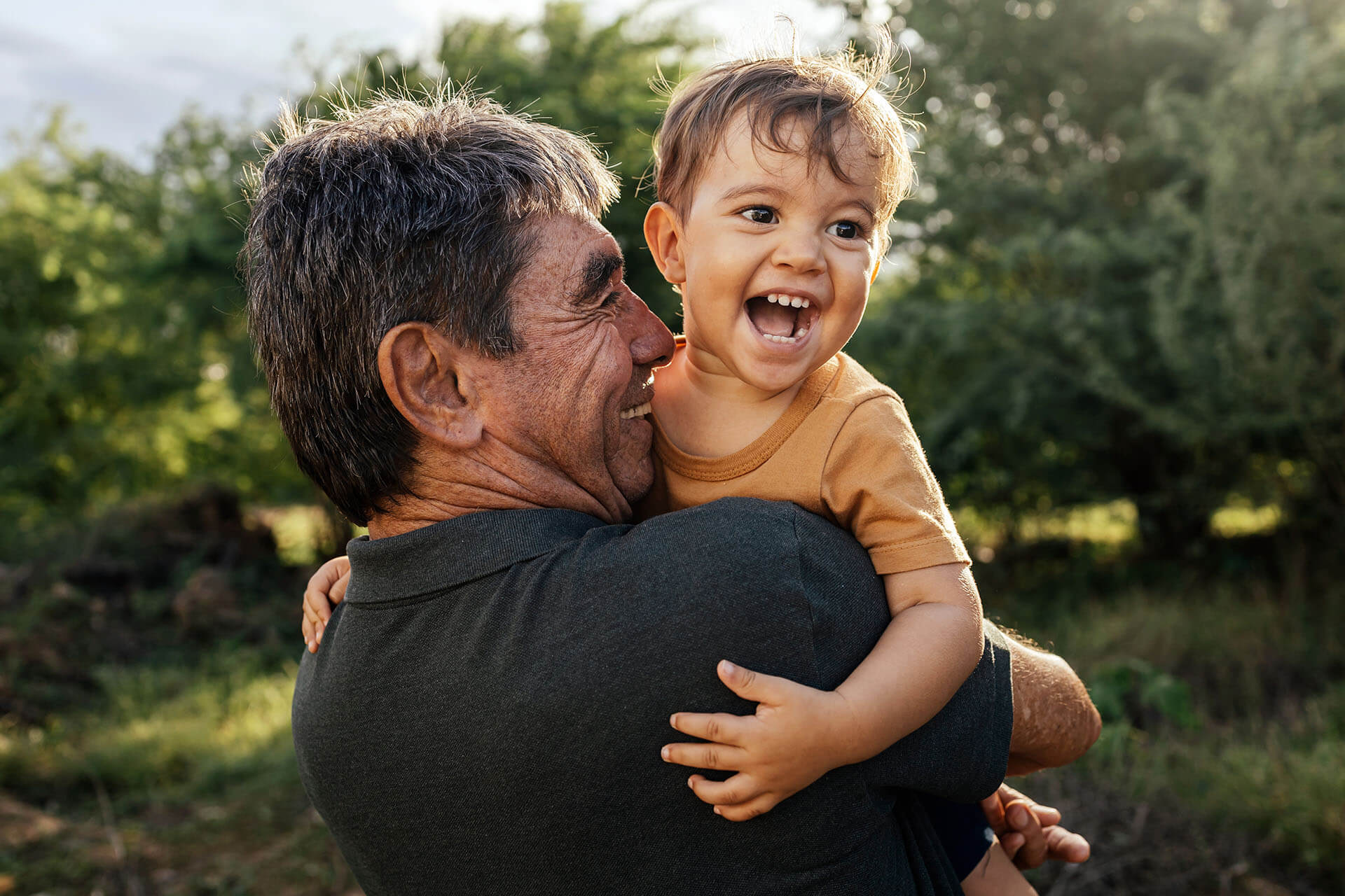 grandfather and grandchild